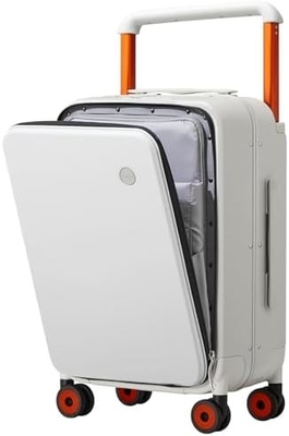 Equipaje de lujo de diseño de manija ancha Valija de viaje de rodadura PC de lado duro con marco de aluminio ruedas giratorias huecas,