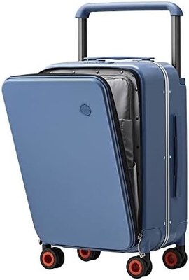 Equipaje de lujo de diseño de manija ancha Valija de viaje de rodadura PC de lado duro con marco de aluminio ruedas giratorias huecas,