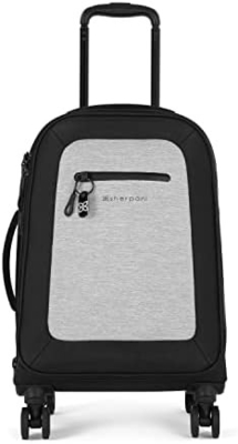 22 pulgadas de viaje equipaje lateral blando, equipaje duradero, maletas con ruedas, equipaje rodante ligero para llevar,