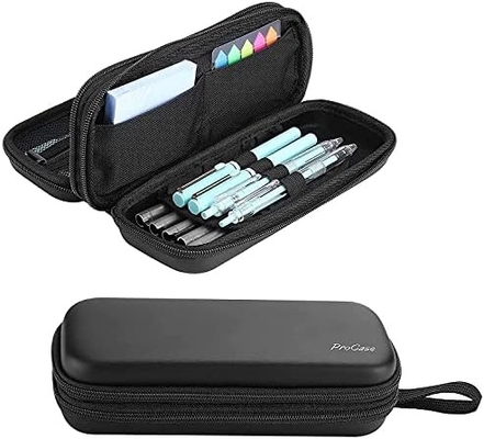 ProCase Casilla de lápiz de bolígrafo, EVA de 2 capas de cerradura Bolsa de lápiz de bolígrafo Bolsa de gran capacidad Organizador de almacenamiento de papelería para la escuela