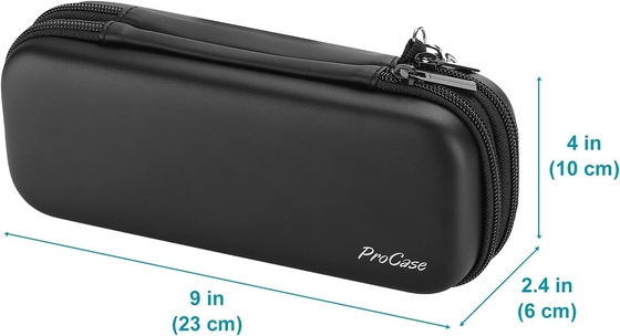 ProCase Casilla de lápiz de bolígrafo, EVA de 2 capas de cerradura Bolsa de lápiz de bolígrafo Bolsa de gran capacidad Organizador de almacenamiento de papelería para la escuela