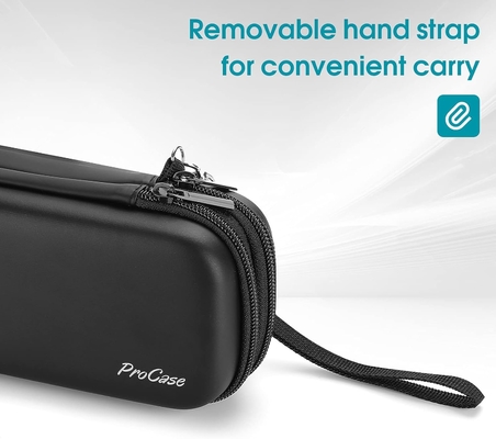 ProCase Casilla de lápiz de bolígrafo, EVA de 2 capas de cerradura Bolsa de lápiz de bolígrafo Bolsa de gran capacidad Organizador de almacenamiento de papelería para la escuela