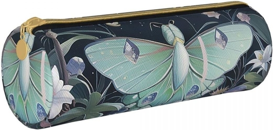 Casilla de lápiz mariposa para mujeres Bolso de bolígrafo cilindro cerradura portátil pequeña sencilla duradera ligera para bolsa de almacenamiento
