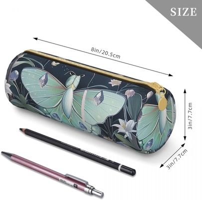 Casilla de lápiz mariposa para mujeres Bolso de bolígrafo cilindro cerradura portátil pequeña sencilla duradera ligera para bolsa de almacenamiento