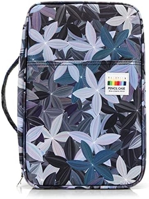 300 ranuras Casilla de lápiz de color - Organizador de bolígrafo con envoltura y cremallera, soporte multicapa para Prismacolor