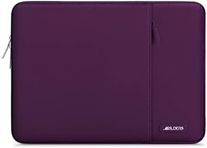 Bolso de manga para computadora portátil Compatible con MacBook Air 13 M3 A3113 M2 /Pro 13 M2 M1,Cuadro vertical de poliéster con bolsillo, gris