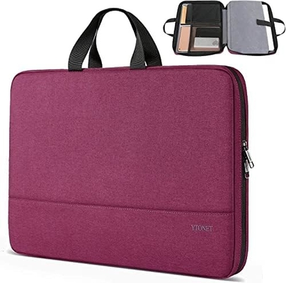 Cuerpo de computadora portátil, 15.6 pulgadas TSA Bolso portátil portátil manga de computadora portátil resistente al agua Cuerpo de computadora portátil