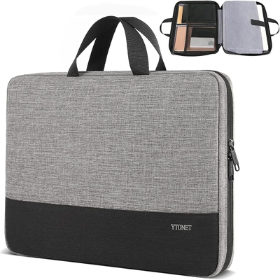 Cuerpo de computadora portátil, 15.6 pulgadas TSA Bolso portátil portátil manga de computadora portátil resistente al agua Cuerpo de computadora portátil
