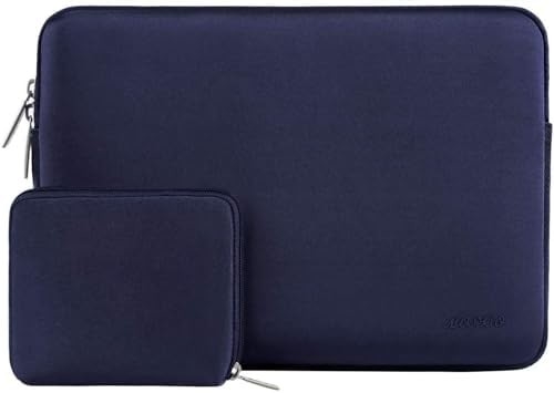 Manga de portátil Compatible con MacBook Air/Pro, portátil de 13-13 pulgadas, bolso de neoprene con caja pequeña, albaricoque