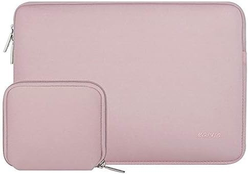 Manga de portátil Compatible con MacBook Air/Pro, portátil de 13-13 pulgadas, bolso de neoprene con caja pequeña, albaricoque