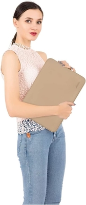 Manga de portátil Compatible con MacBook Air/Pro, portátil de 13-13 pulgadas, bolso de neoprene con caja pequeña, albaricoque