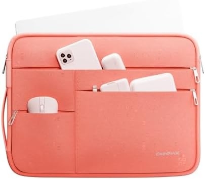 Adecuado para,MacBook Pro 13-14 pulgadas, PET reciclado portátil caso de transporte con mango y bolsillo de accesorios