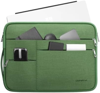 Adecuado para,MacBook Pro 13-14 pulgadas, PET reciclado portátil caso de transporte con mango y bolsillo de accesorios