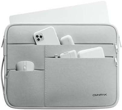 Adecuado para,MacBook Pro 13-14 pulgadas, PET reciclado portátil caso de transporte con mango y bolsillo de accesorios