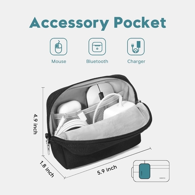 Adecuado para,MacBook Pro 13-14 pulgadas, PET reciclado portátil caso de transporte con mango y bolsillo de accesorios