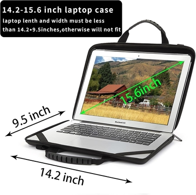 BUG 14.2-15.6 pulgadas portátil caja de cáscara dura, portátil de protección de la caja de transporte con soporte para la disipación de calor