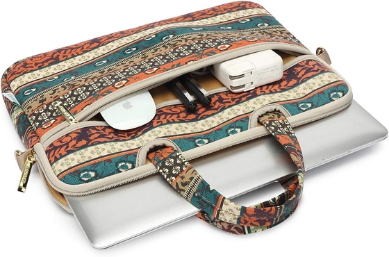 Red Bohemia Patten portátil a prueba de agua hombro bolso de mensajería funda manga para 12 pulgadas 13,3 pulgadas portátil