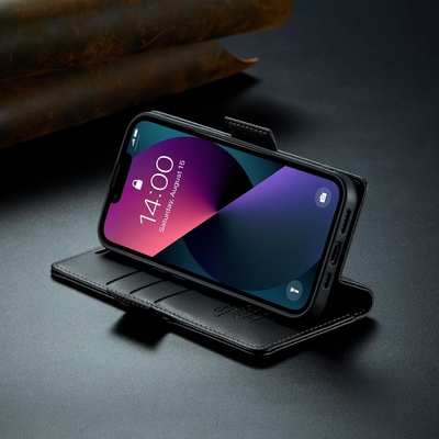 Portada QLTYPRI para iPhone 13/14, [bloqueo RFID] soporte de ranura para tarjetas de crédito para protección a prueba de choques de la caja del teléfono