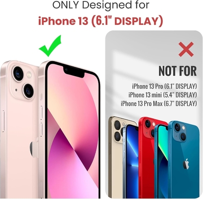 Cuerpo para iPhone 13, cartera con cremallera con 7 tarjetas, pulsera magnética de cuero