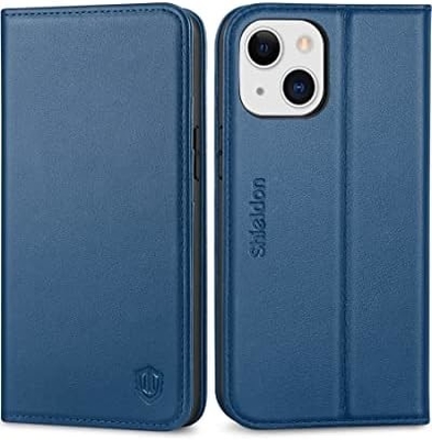 Cuerpo de cartera plegable de cuero sello magnético soporte de ranura de tarjeta de bloqueo RFID Cuerpo totalmente protegido compatible con el iPhone 13