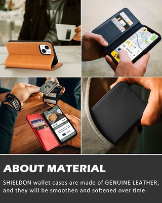 Cuerpo de cartera plegable de cuero sello magnético soporte de ranura de tarjeta de bloqueo RFID Cuerpo totalmente protegido compatible con el iPhone 13