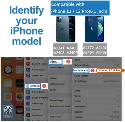 iPhone 12 Pro/iPhone 12 Cartera de bolsillo con cabina, bolso cruzado con cremallera, pulsera, cartera blindada con RFID -