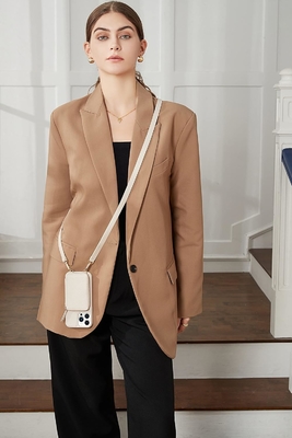iPhone 12 Pro/iPhone 12 Cartera de bolsillo con cabina, bolso cruzado con cremallera, pulsera, cartera blindada con RFID -