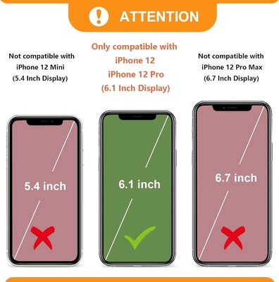 iPhone 12/12 Pro bolso de cuerpo cruzado, RFID blindado con correa de cuero de PU soporte con ranura para tarjetas