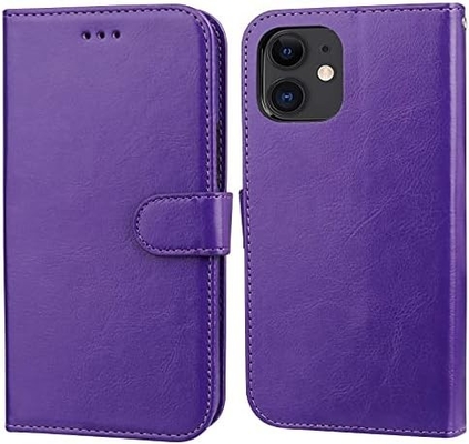 Compatible con el iPhone 12/Pro cartera de bolsillo con soporte de tarjeta PU pieza de piele soporte de pulsera a prueba de golpes clamshell 6,1 pulgadas