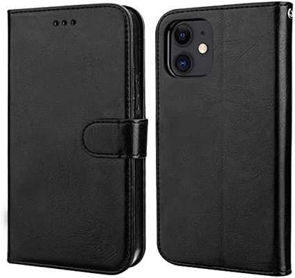 Compatible con el iPhone 12/Pro cartera de bolsillo con soporte de tarjeta PU pieza de piele soporte de pulsera a prueba de golpes clamshell 6,1 pulgadas