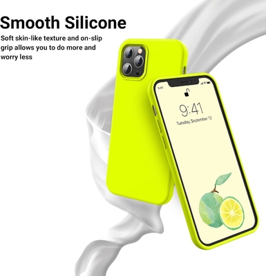 Cuerpo para iPhone 12 Pro Max, Protección de grado militar, Silicona a prueba de golpes, Antihuellas y Antiderrapante, Cuerpo para teléfono