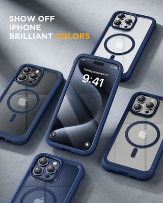 Magnético para el iPhone 12 Pro Max Casilla de cuerpo completo Protector de pantalla de vidrio incorporado y protector de cámara