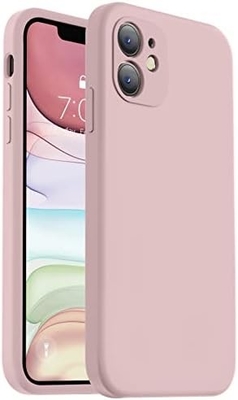 Compatible con la caja del iPhone 11, Silicón líquido mejorado con [bordas cuadradas] [Rollas suaves de microfibra contra arañazos]