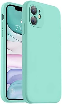 Compatible con la caja del iPhone 11, Silicón líquido mejorado con [bordas cuadradas] [Rollas suaves de microfibra contra arañazos]