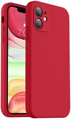 Compatible con la caja del iPhone 11, Silicón líquido mejorado con [bordas cuadradas] [Rollas suaves de microfibra contra arañazos]
