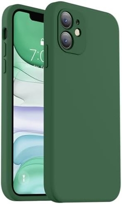 Compatible con la caja del iPhone 11, Silicón líquido mejorado con [bordas cuadradas] [Rollas suaves de microfibra contra arañazos]