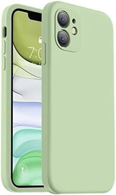 Compatible con la caja del iPhone 11, Silicón líquido mejorado con [bordas cuadradas] [Rollas suaves de microfibra contra arañazos]