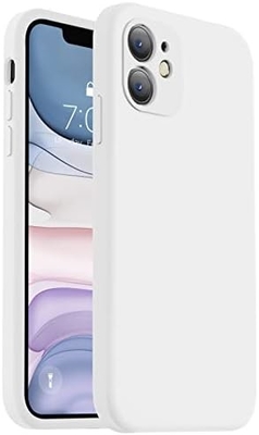 Compatible con la caja del iPhone 11, Silicón líquido mejorado con [bordas cuadradas] [Rollas suaves de microfibra contra arañazos]