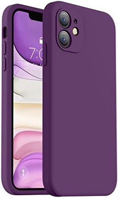Compatible con la caja del iPhone 11, Silicón líquido mejorado con [bordas cuadradas] [Rollas suaves de microfibra contra arañazos]