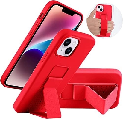 Cuerpo de soporte de silicona Compatible con el iPhone 11 caso ((6.1 pulgadas) Stand vertical y horizontal Cuerpo de soporte de metal