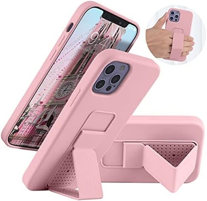 Cuerpo de soporte de silicona Compatible con el iPhone 11 caso ((6.1 pulgadas) Stand vertical y horizontal Cuerpo de soporte de metal