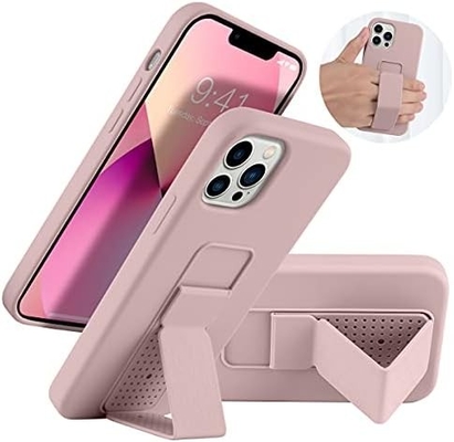 Cuerpo de soporte de silicona Compatible con el iPhone 11 caso ((6.1 pulgadas) Stand vertical y horizontal Cuerpo de soporte de metal