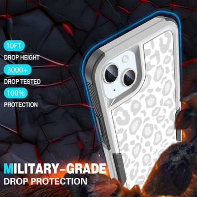 [5 en 1 para el iPhone 15 Plus Casilla, con 2 paquetes de protector de pantalla + 2 paquetes de protector de lente de la cámara, de trabajo pesado resistente robusto