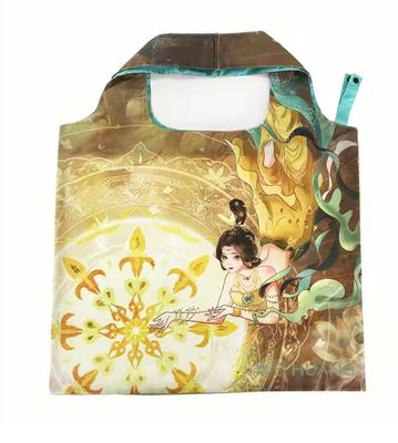 Bolsas de compras reutilizables grandes y duraderas de poliéster reciclado RPET al por mayor