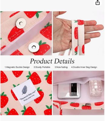 Mujeres Mujeres, bolso de hombro reutilizable de corduroy de gran capacidad