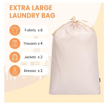 BAGAIL 8 Set Packing Cubes Luggage Packing Organizers for Travel Accessories-Cream