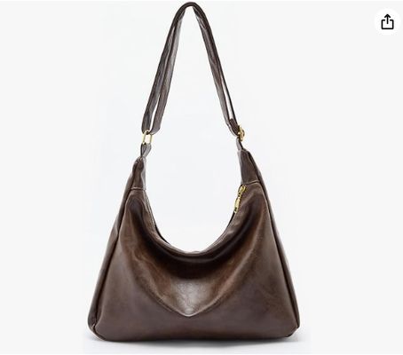 Bolsas vagabundos para mujeres, bolso de hombro de cuero vegano plegable ultra suave, bolsos de bolso con estilo.