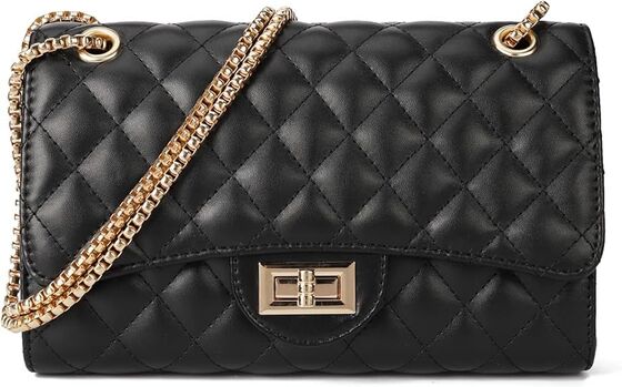 Bolso cruzado acolchado para mujer, bolso de hombro moderno para mujer con cadena, bolsos de diseñador
