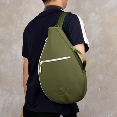 Funda Protectora Acolchada de Neopreno para Raquetas de Tenis con Bolsillo | Diseño de Manga Suave, 2 Compartimentos, Se Adapta a Raquetas de Tenis, Squash, Bádminton, Transporte en Hombro o Cruzado