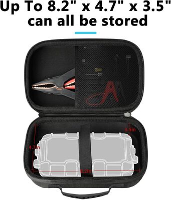 Funda Protectora EVA Compatible con NOCO GB20/GB40/GBX45/GB50 Jump Starters, AstroAI S8/NEXPOW/BIUBLE/BUTURE/HULKMAN de hasta 8.2" x 4.7" x 3.5" se pueden almacenar, Solo estuche de viaje portátil